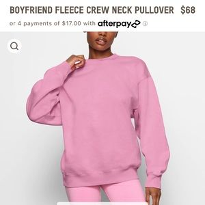 SKIMS BF FLEECE CREWNECK PULLOVER